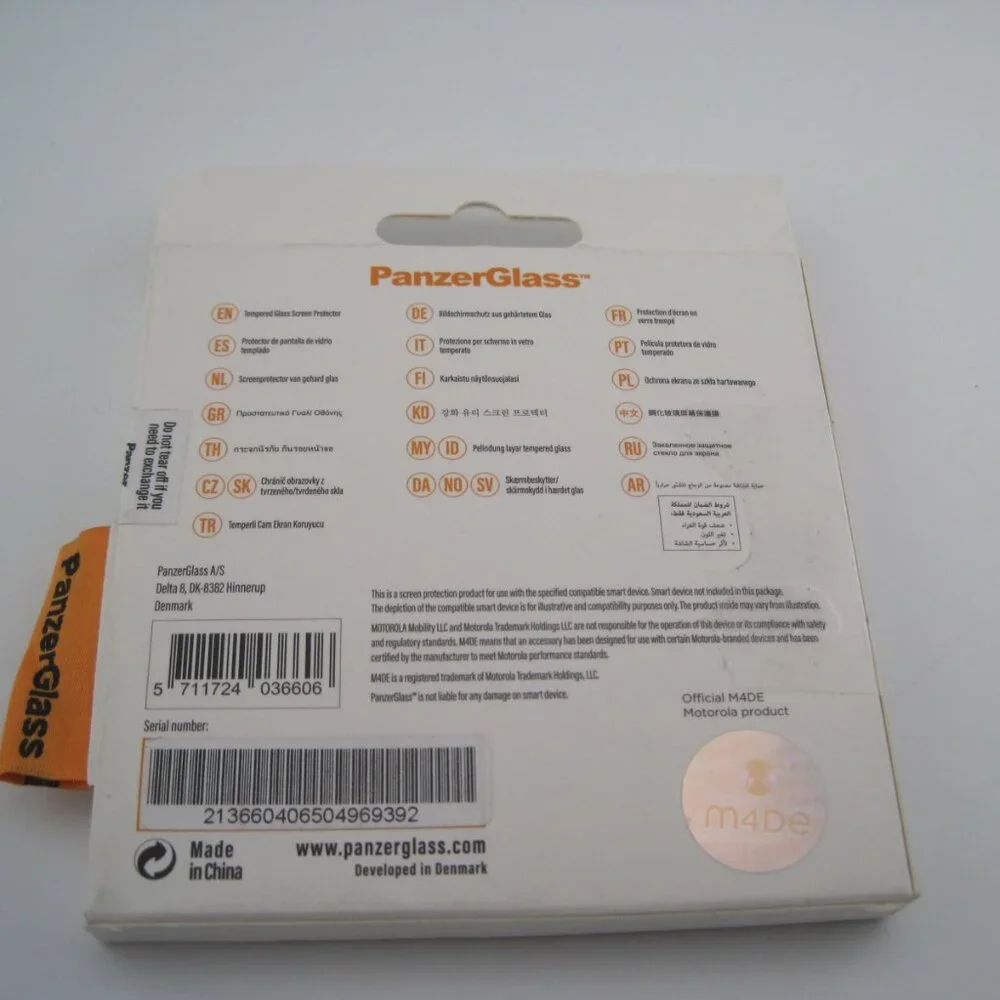 Antibacterial Special PanzerGlass Screen Protector for Motorola Moto Watch 100